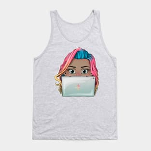 Reva Prisma working face emoji Tank Top